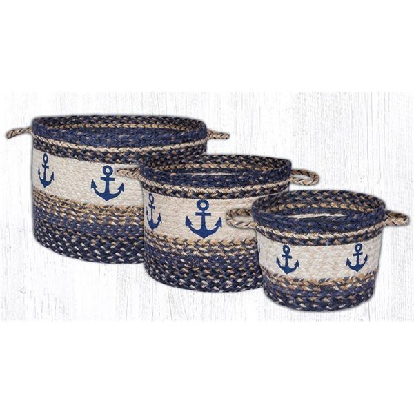 Capitol Importing Co Anchor Craft-Spun Utility Jute Braided Small Baskets, 9 x 7 in. 38-UBPSM9525A